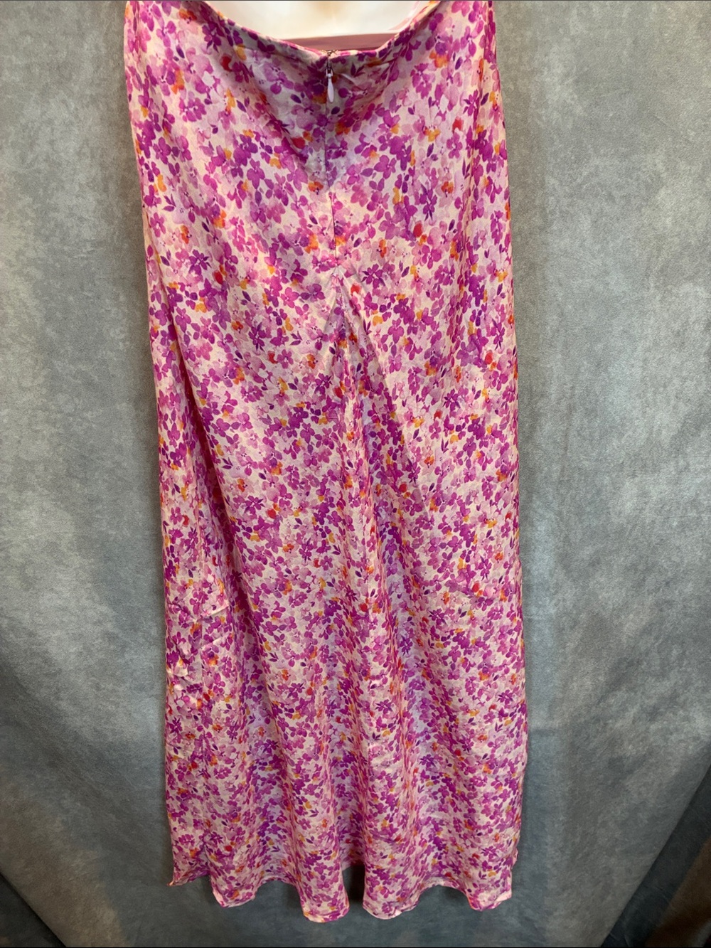 Astr “Ambretta” Pink Purple Floral Halter Midi Dress - Picture 10 of 12